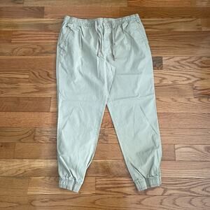 Forever 21 Mens Cotton Joggers XL Tan Casual Lounge Drawstring Pants Athleisure